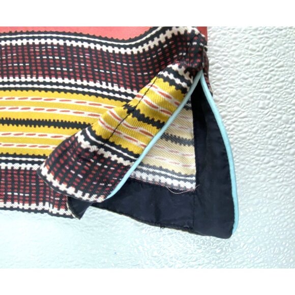 Johnny Was Womens Large Luna Colorful Silk Floral Geometric Boho Shift Dress - Picture 9 of 11